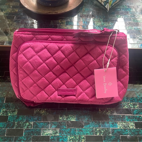 Vera Bradley | NWT Crushed Velvet Breast Cancer Support Cosmetic Bag - Picture 3 of 10